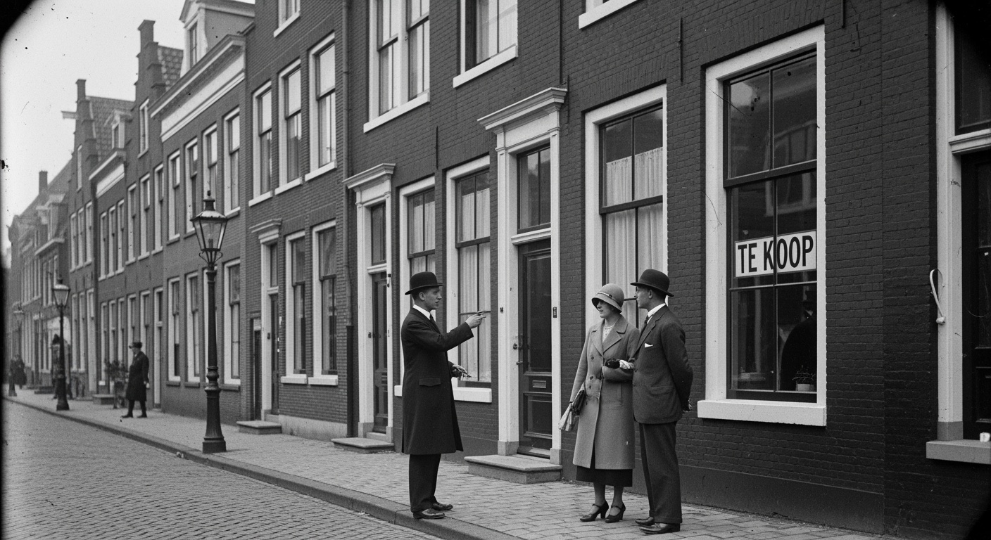 Foto in jaren twintig stijl van vastgoed & makelaars